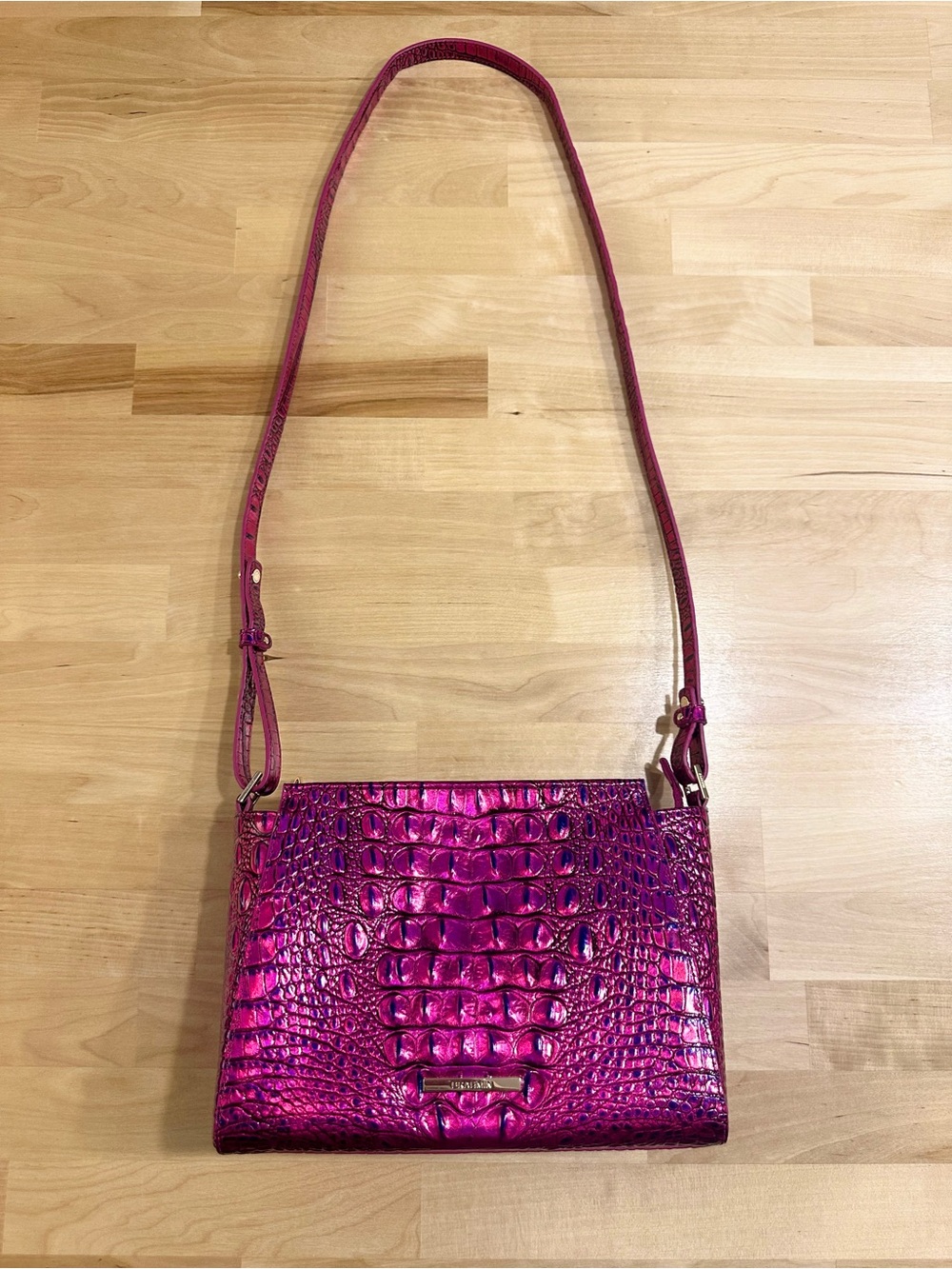 Brahmin Voltage Violet Hillary Crossbody Bag